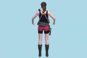 Claire Girl Resident Evil Remake Claire Girl No-Jacket-2